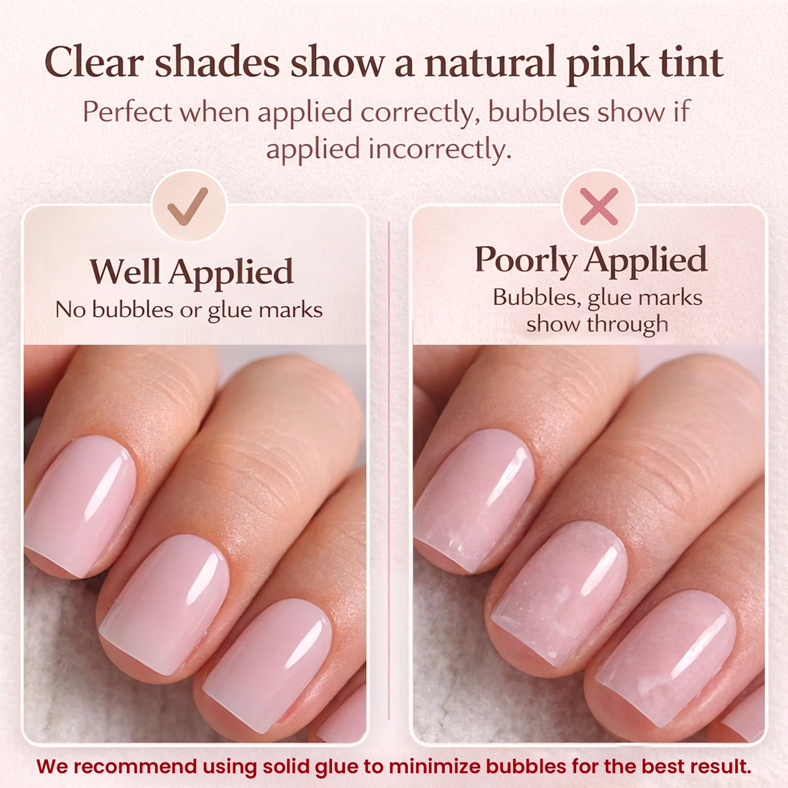 Classic Nude Glow — Ultra-Sheer Jelly Nails - Image 5