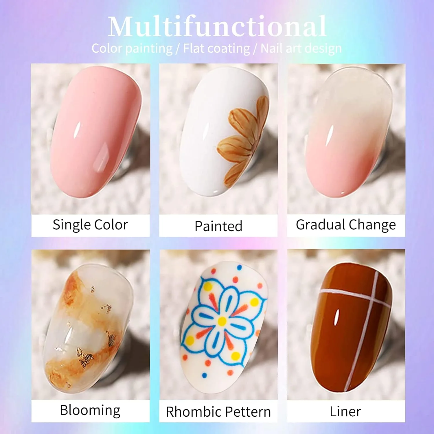 16 Colors Solid Gel Nail Polish Palette - Image 6