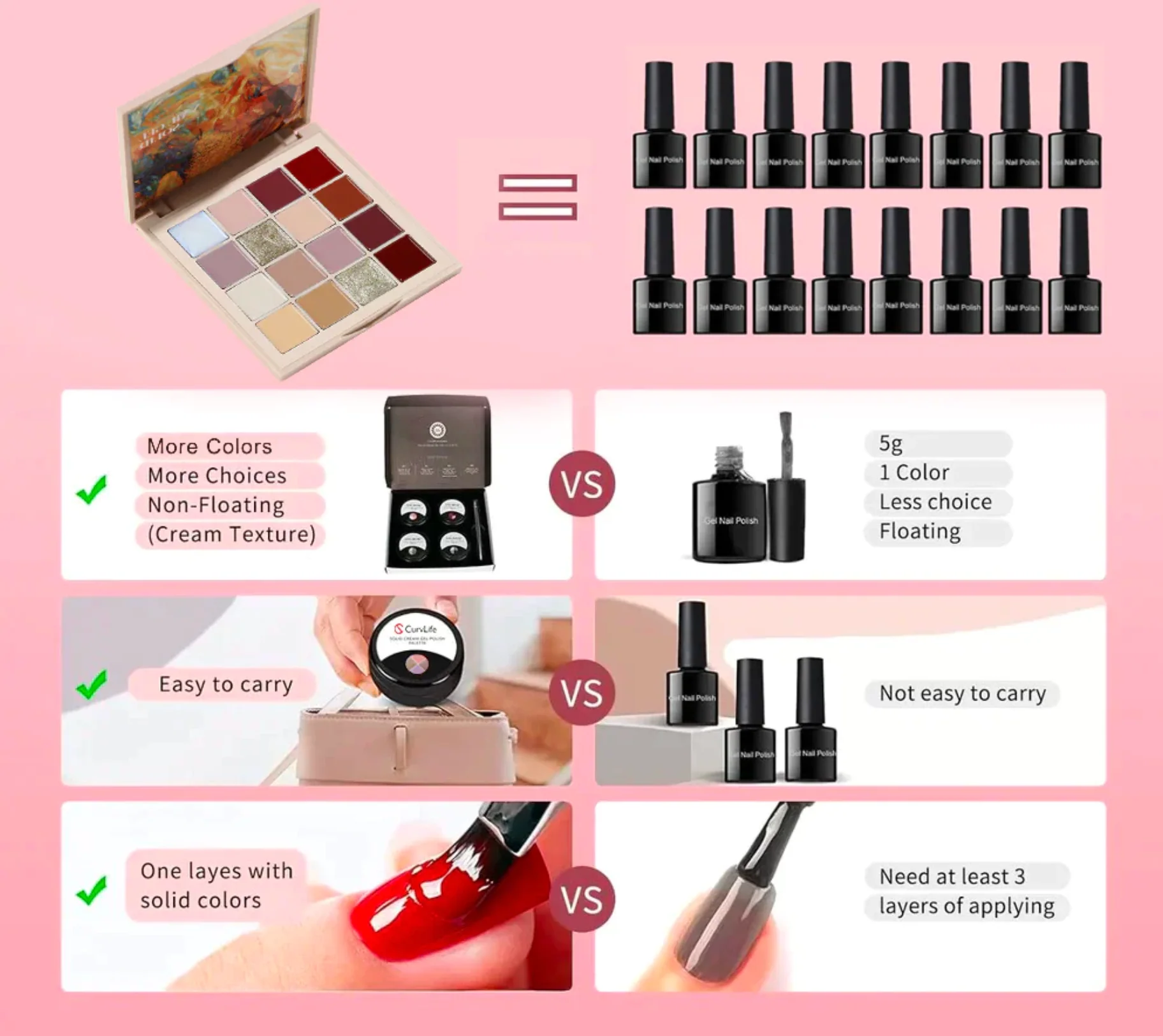 16 Colors Solid Nail Gel CL05 - Image 8