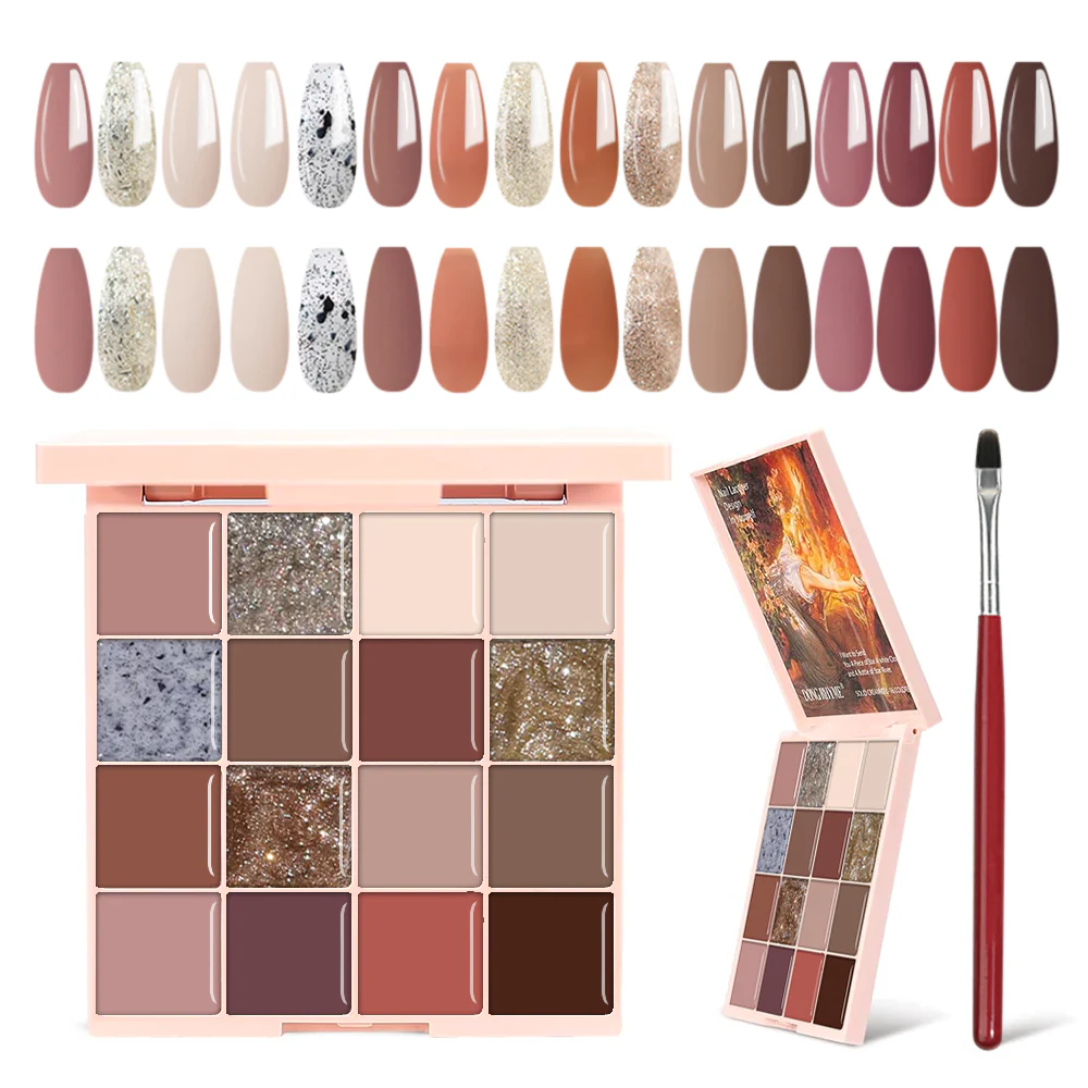 16 Colors Solid Nail Gel Set4 - Image 2