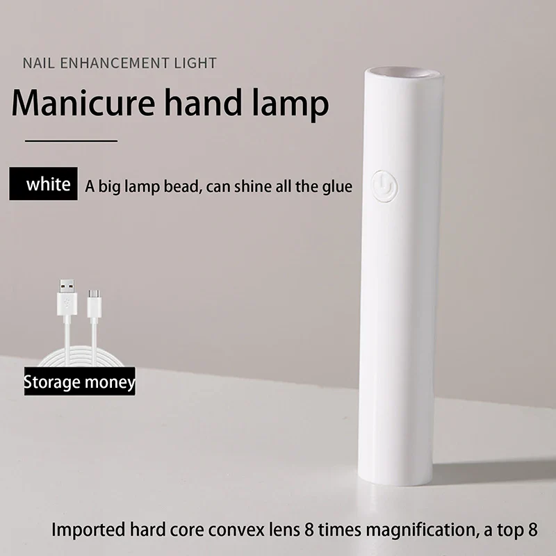 1pc Handheld Portable Mini Nail Dryer Baking Lamp Fast Curing For Color Gel Battery Or USB Select yzled01 - Image 10