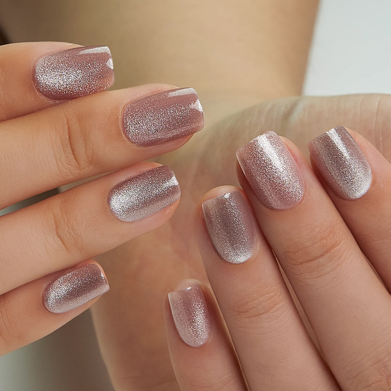 Nude - pink Crystal Glitter - Image 2