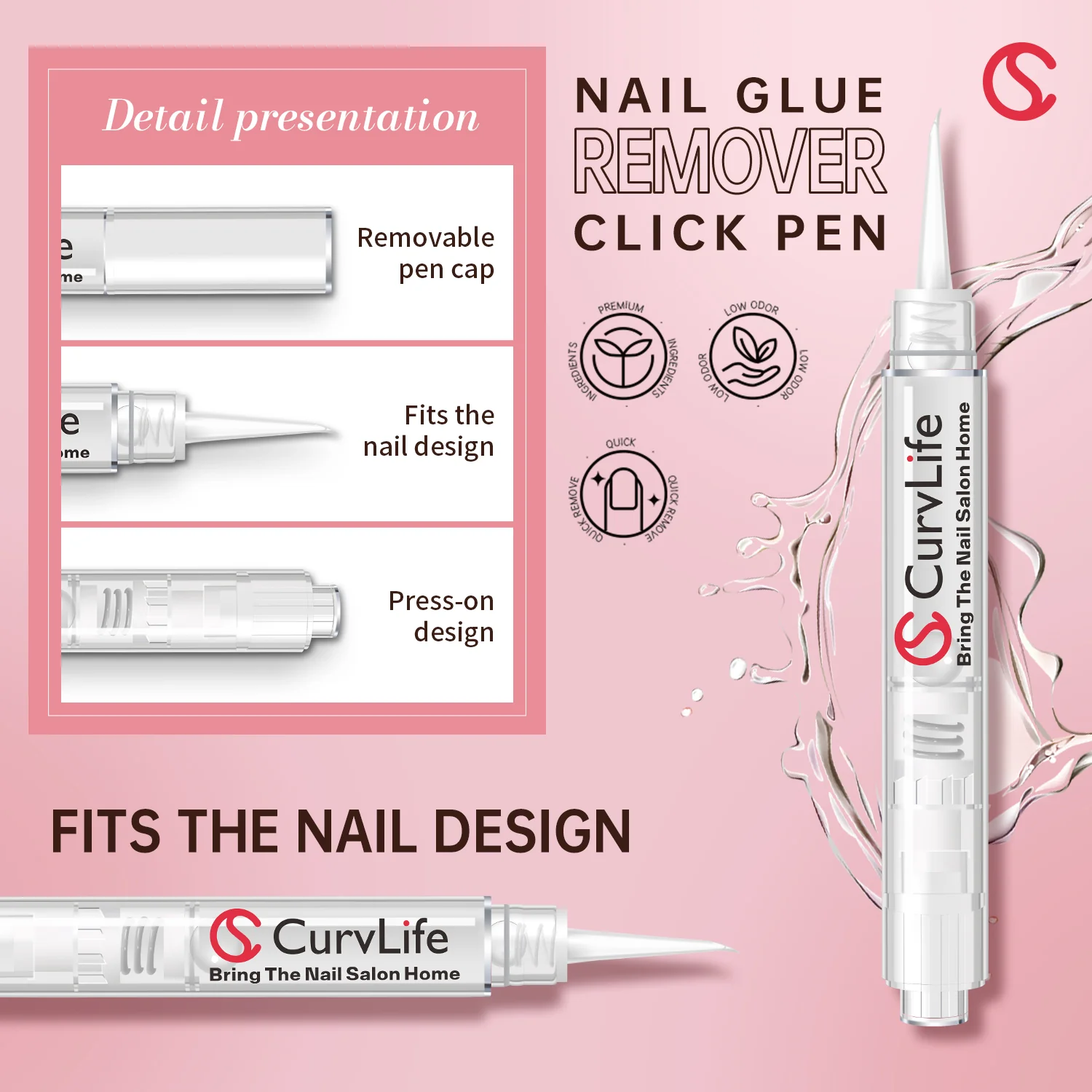 Semi-solid glue New Upgrade Super Strong Quick drying with remover kit for nails - Image 13