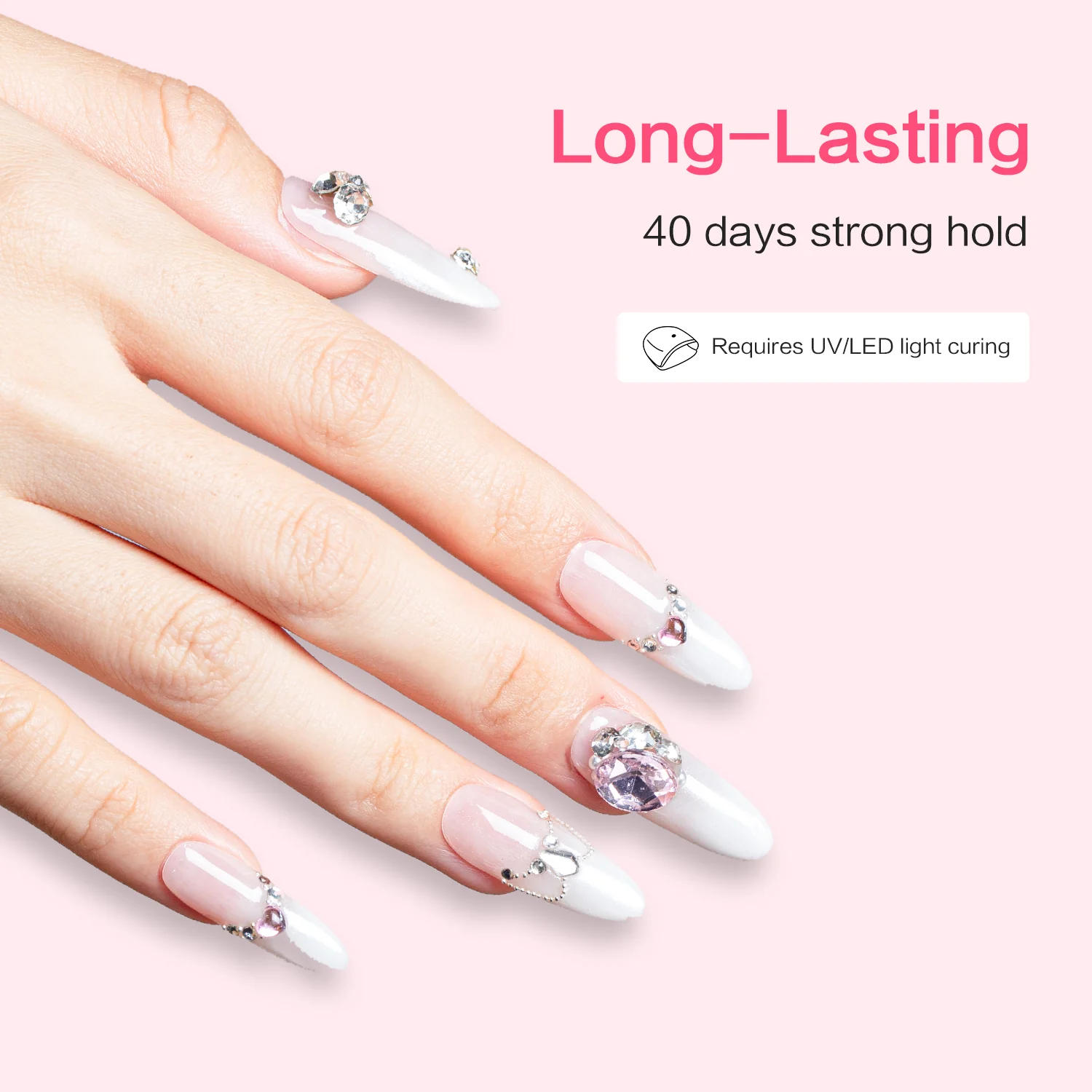 4 in 1 Nail Art Glue Rhinestones 3D Designs and Decorations - Image 6