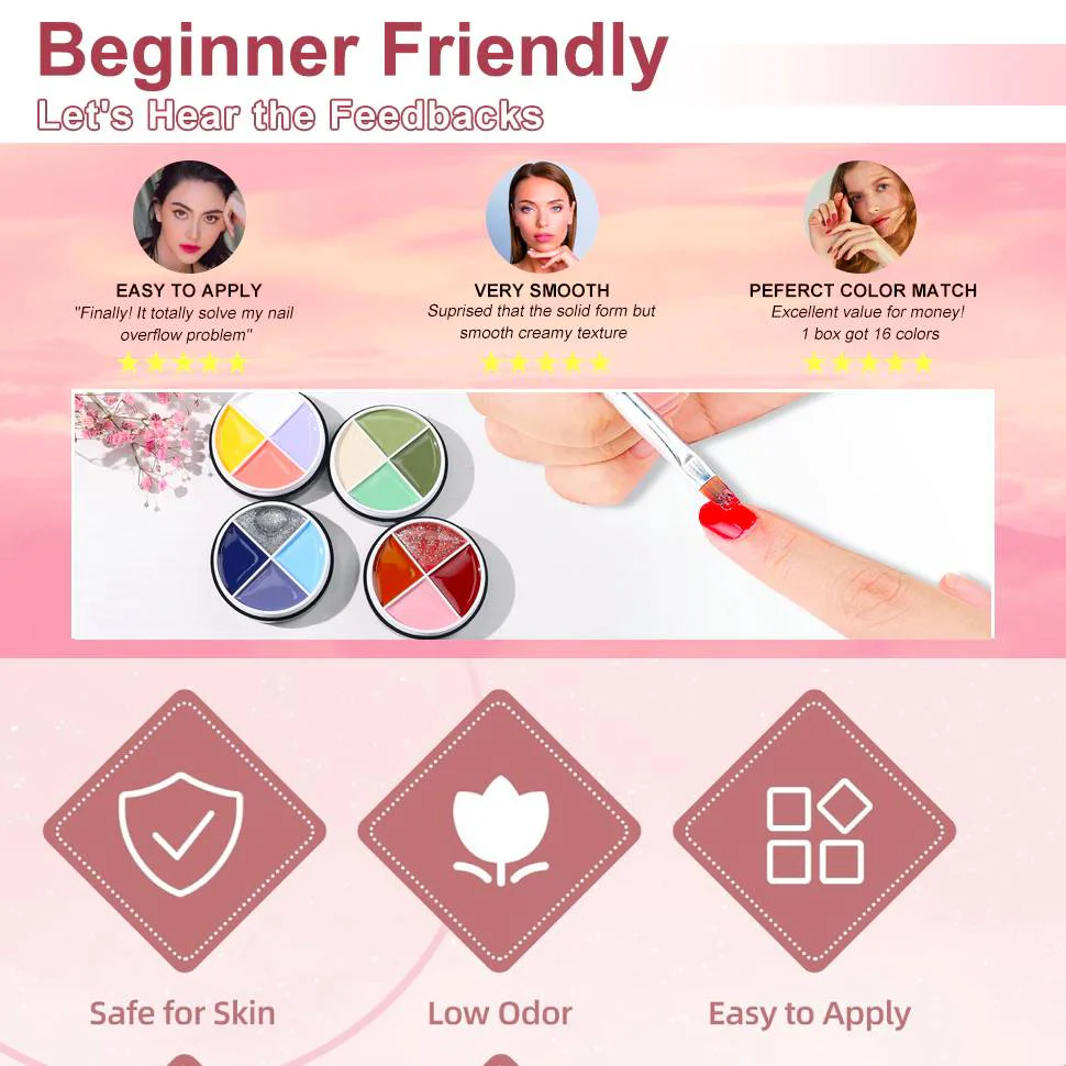4 Colors Solid Nail Gel color24 - Image 3