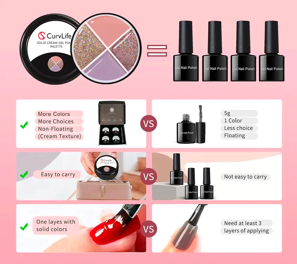 4 Colors Solid Nail Gel color5 - Image 5