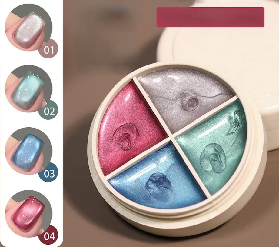4 Colors Solid Nail Gel D-01 - Image 2