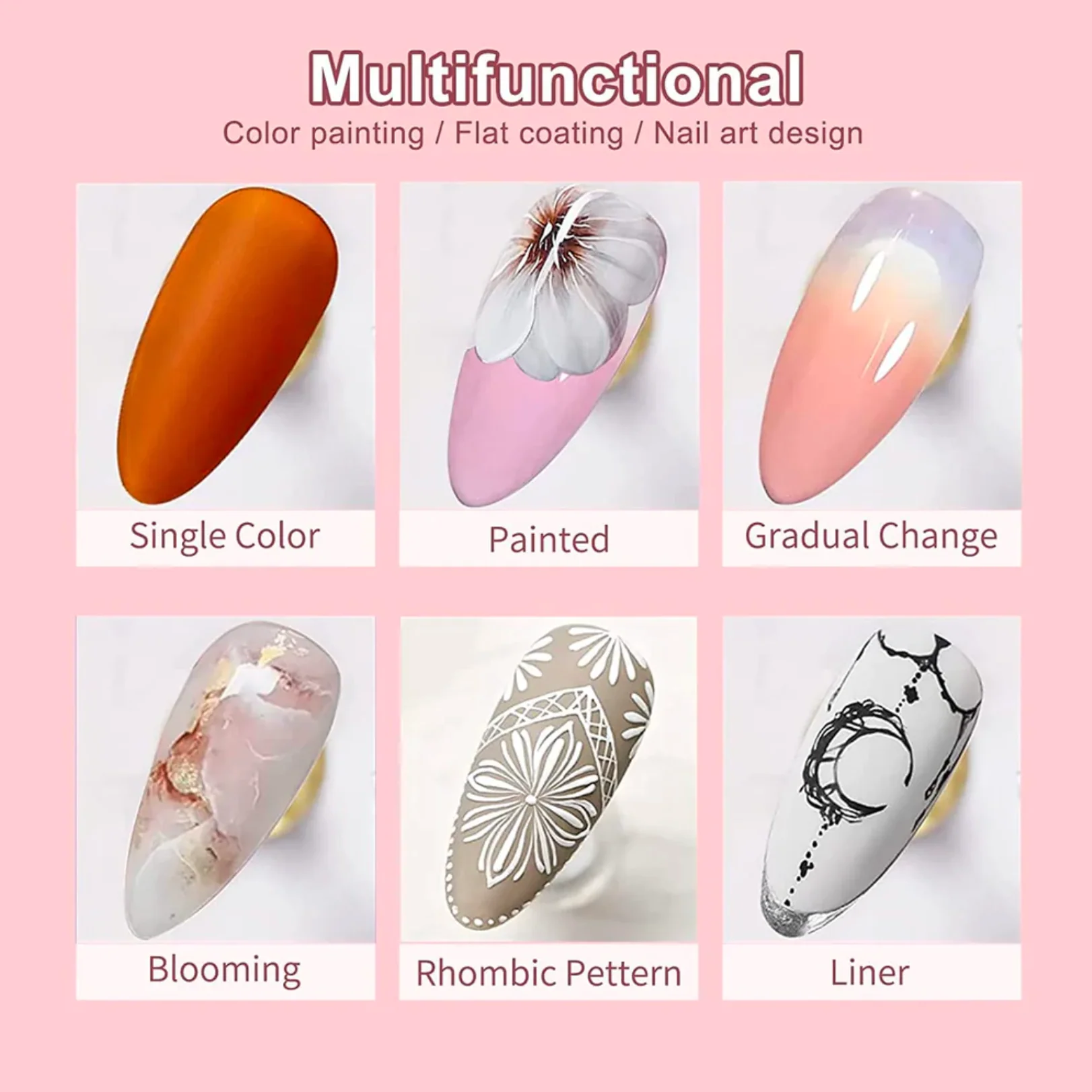 4 Colors Solid Nail Gel D-01 - Image 9