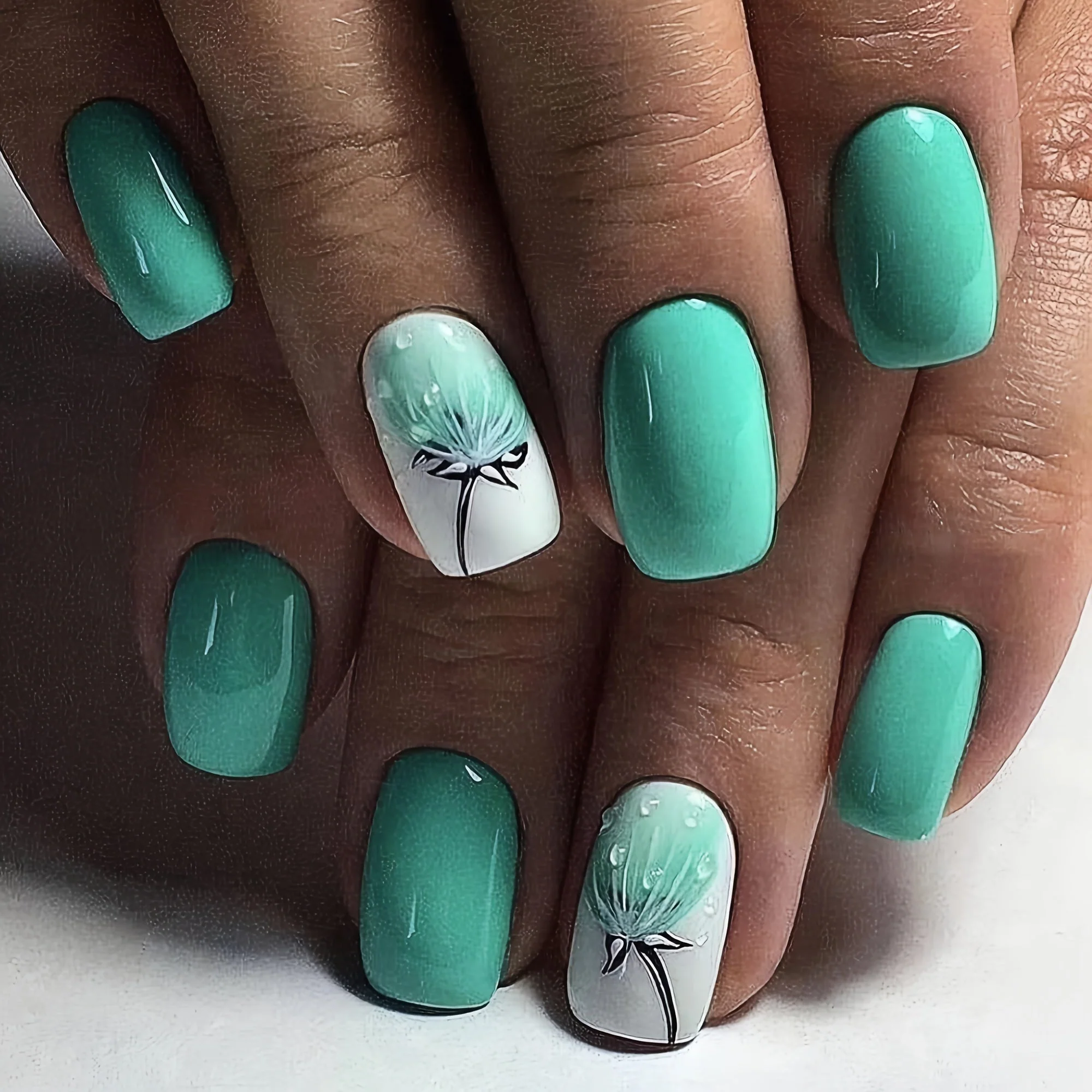 Aqua Dandelion Dream