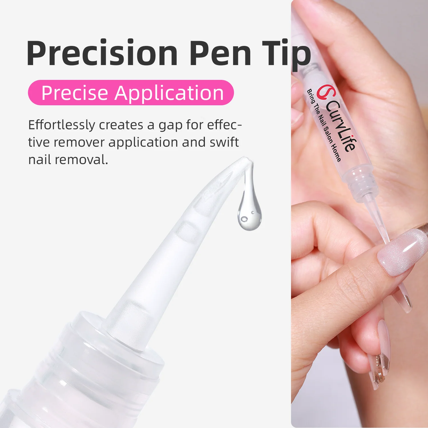 CurvLife Click & Remove Pen for Multi-functional 5ml Press on Nail Glue - Image 3