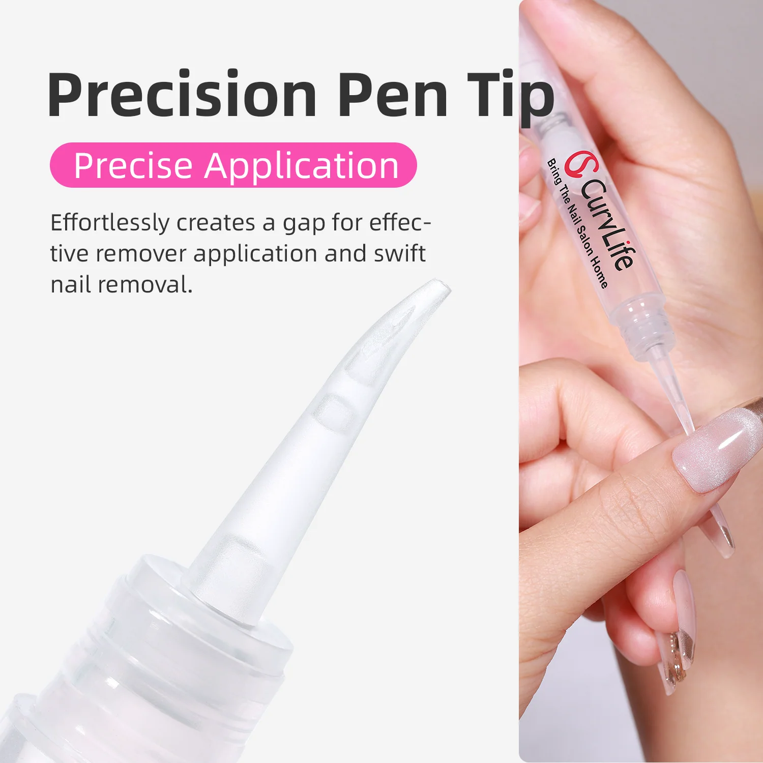 CurvLife Click & Remove Pen for Multi-functional 5ml Press on Nail Glue - Image 7