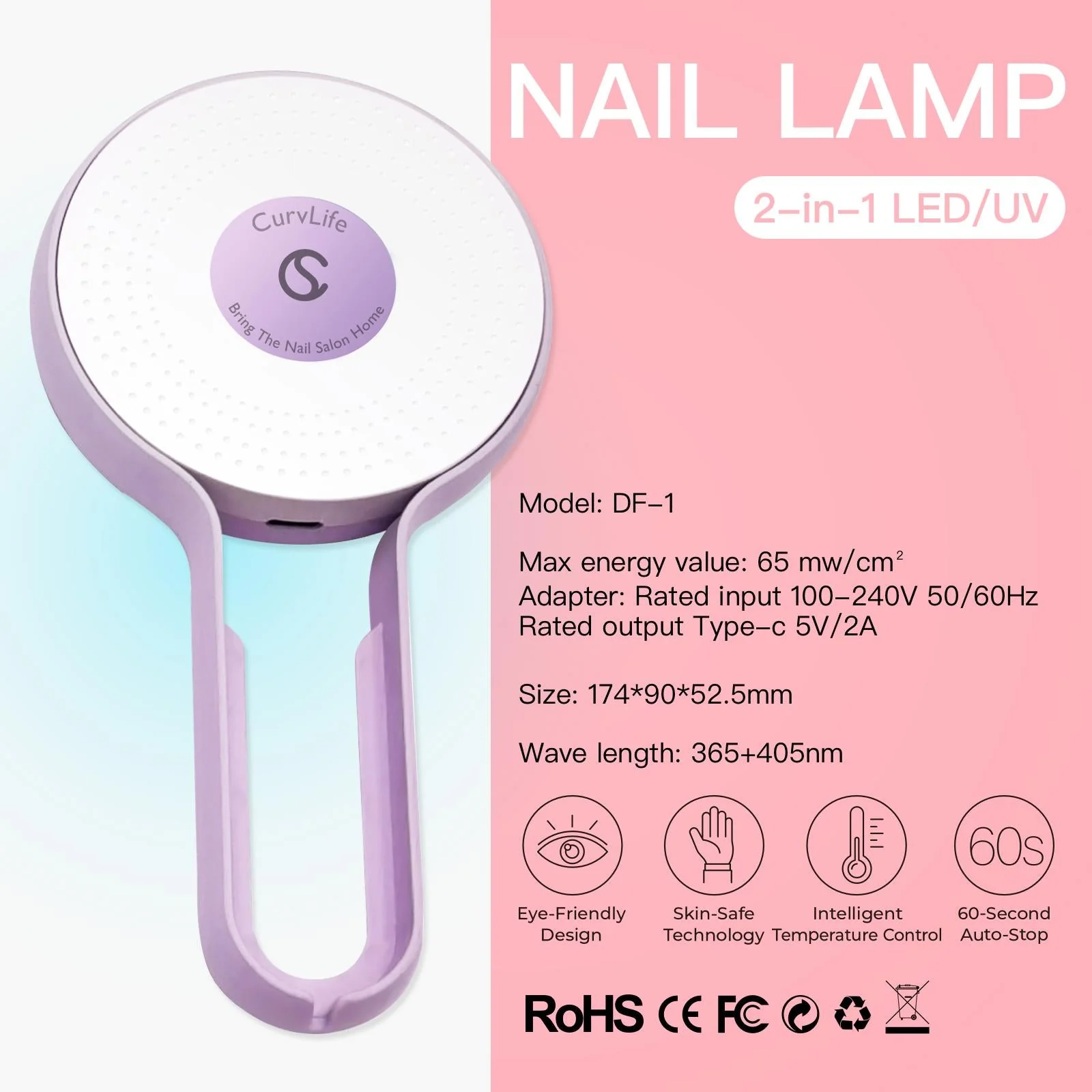 French Tips Kit – 150pcs CurvLife X-Pro Soft Gel Tips with Pre-Applied Primer, Matte & Glossy Top Coat, Solid Nail Glue Gel, UV LED Lamp, Nail File, Brush & Tools X004ERO8ZJ-Kit - Image 3