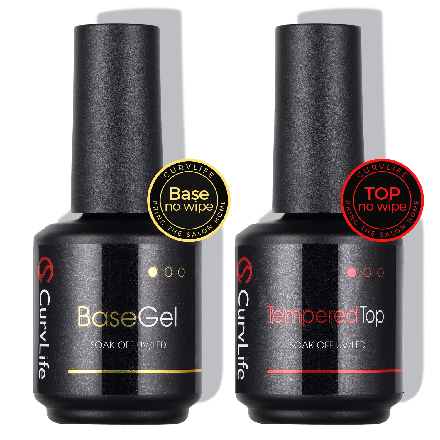 15ml No Wipe Gel Top Coat and Base Coat - Image 7