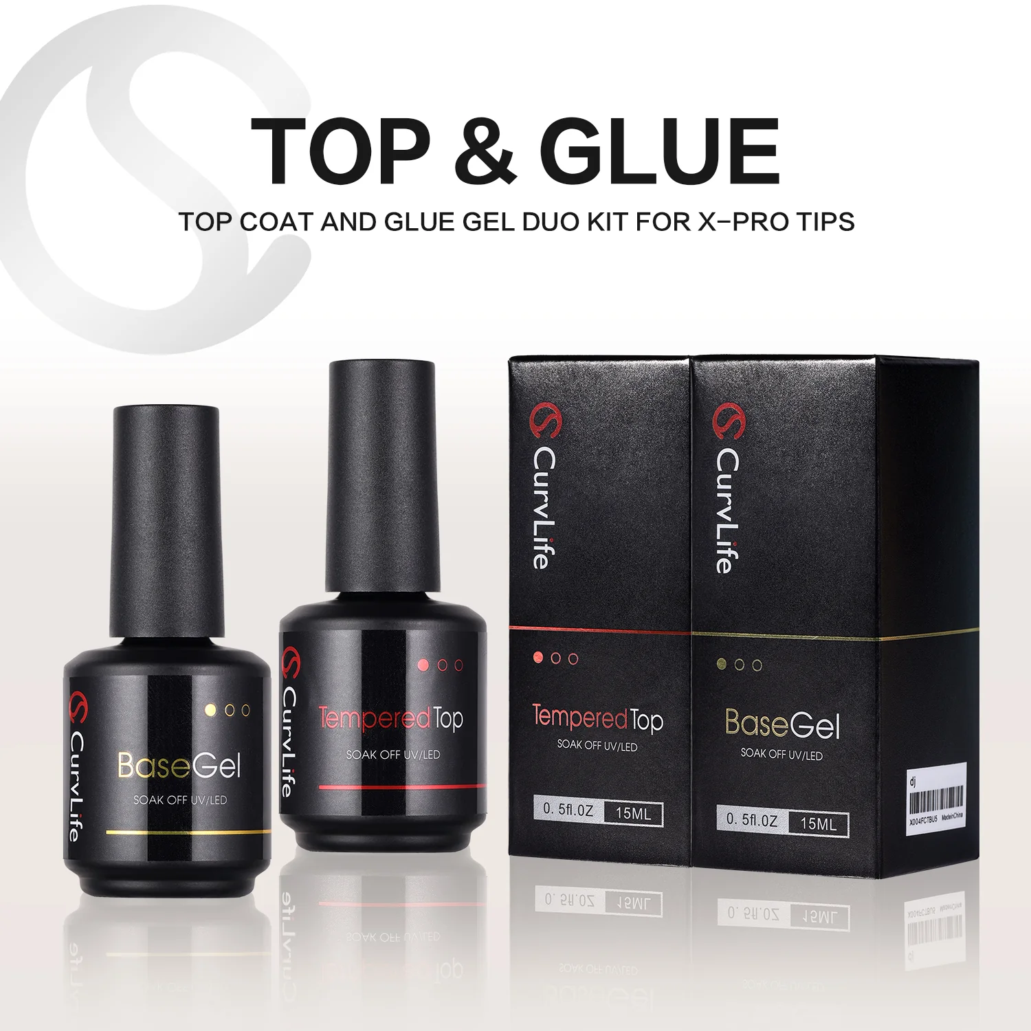 15ml No Wipe Gel Top Coat and Base Coat - Image 8