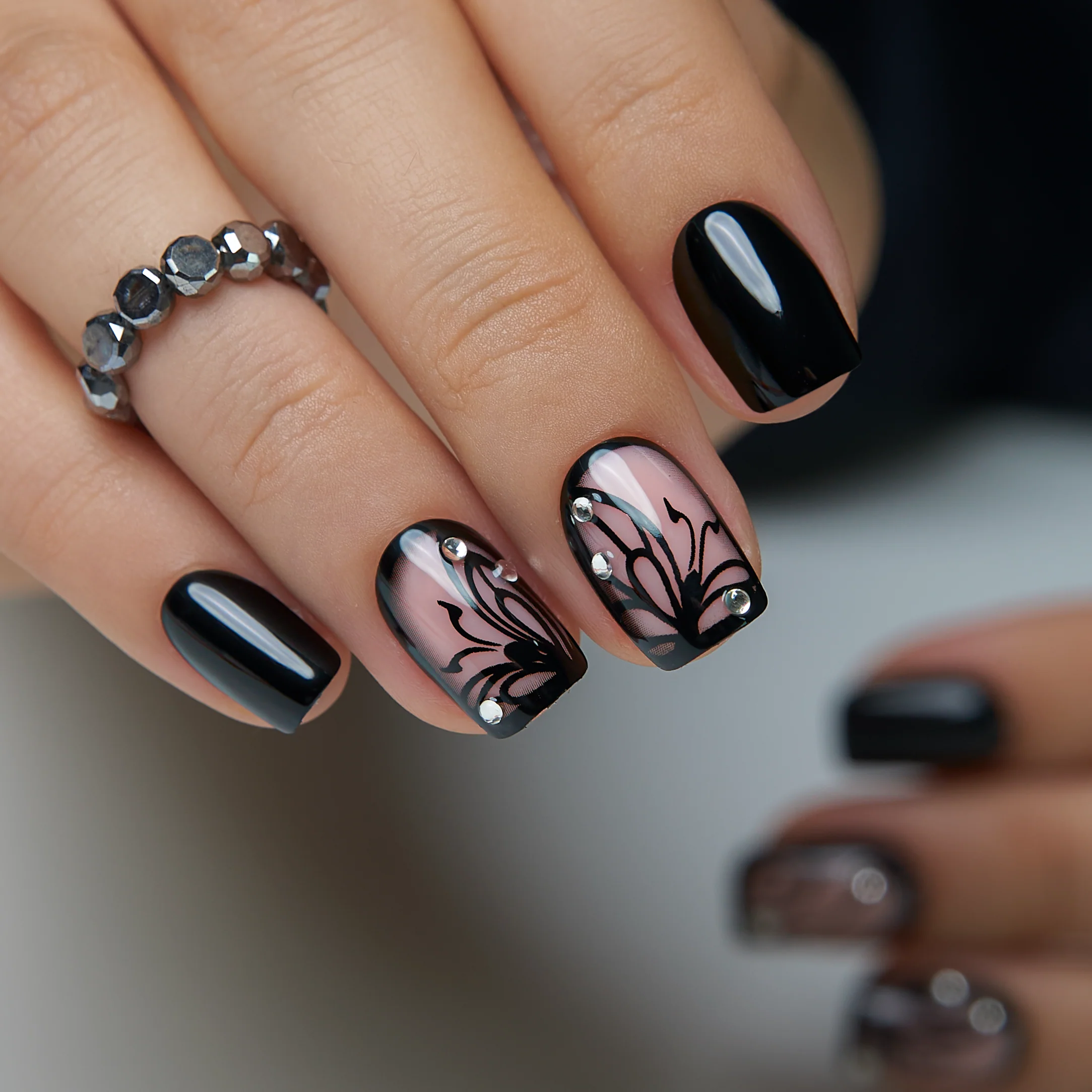 Chic Noir Wings - Image 3