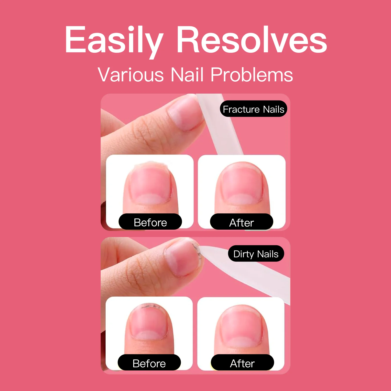 Gentle Glass Nail File for Natural Nails– Crystal Nano Filer, Smooth & Non-Damaging - Image 4