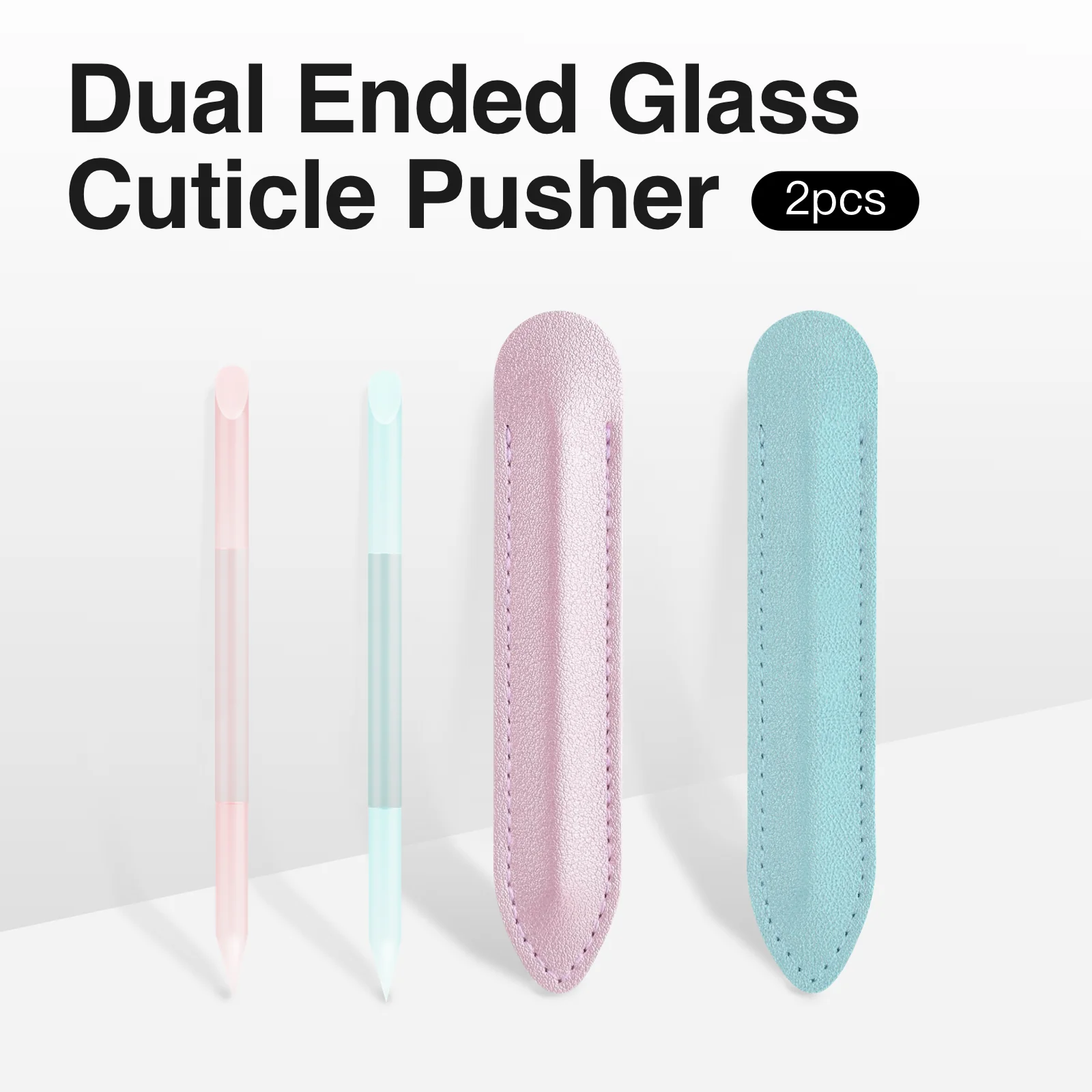 Glass Cuticle Pusher - Dual Ended Manicure Stick - Image 4