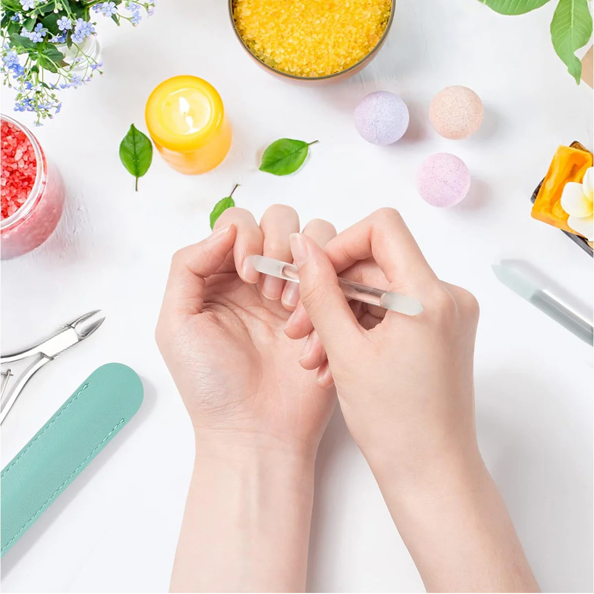 Glass Cuticle Pusher - Dual Ended Manicure Stick - Image 8