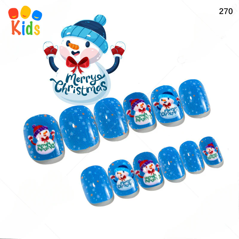 Mini press on nails for kids 24Pcs-12Size PNT-27 - Image 20