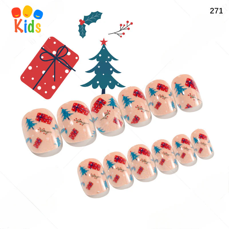 Mini press on nails for kids 24Pcs-12Size PNT-27 - Image 21