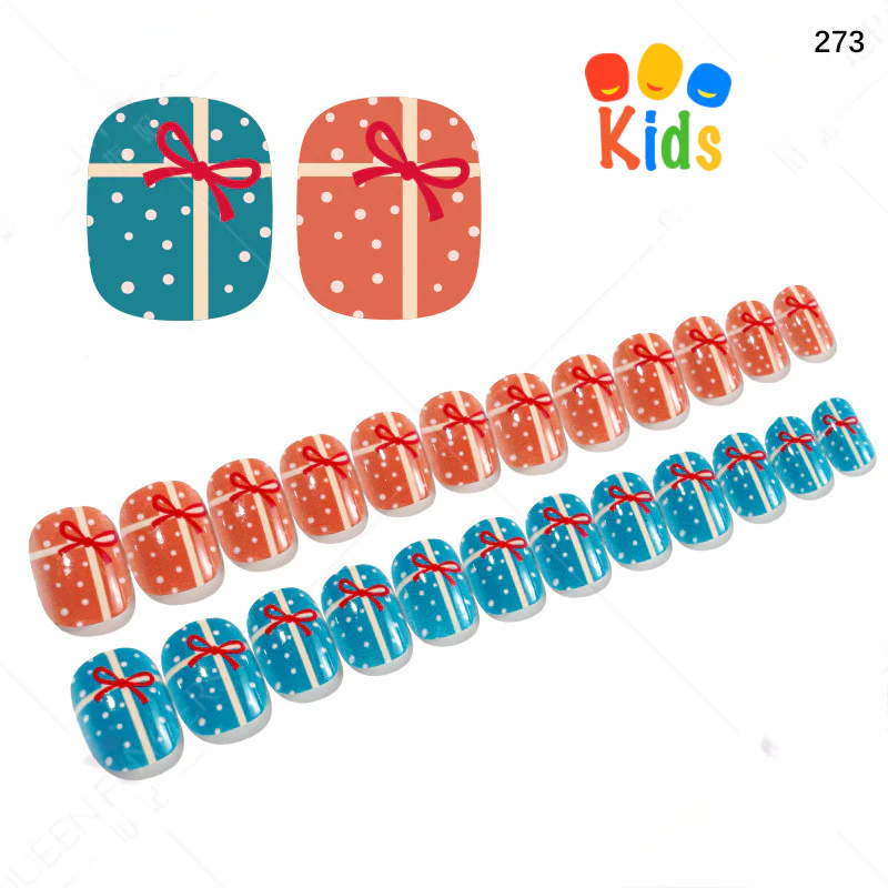 Mini press on nails for kids 24Pcs-12Size PNT-27 - Image 23