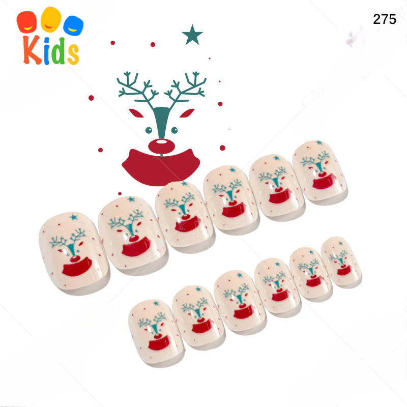 Mini press on nails for kids 24Pcs-12Size PNT-27 - Image 24