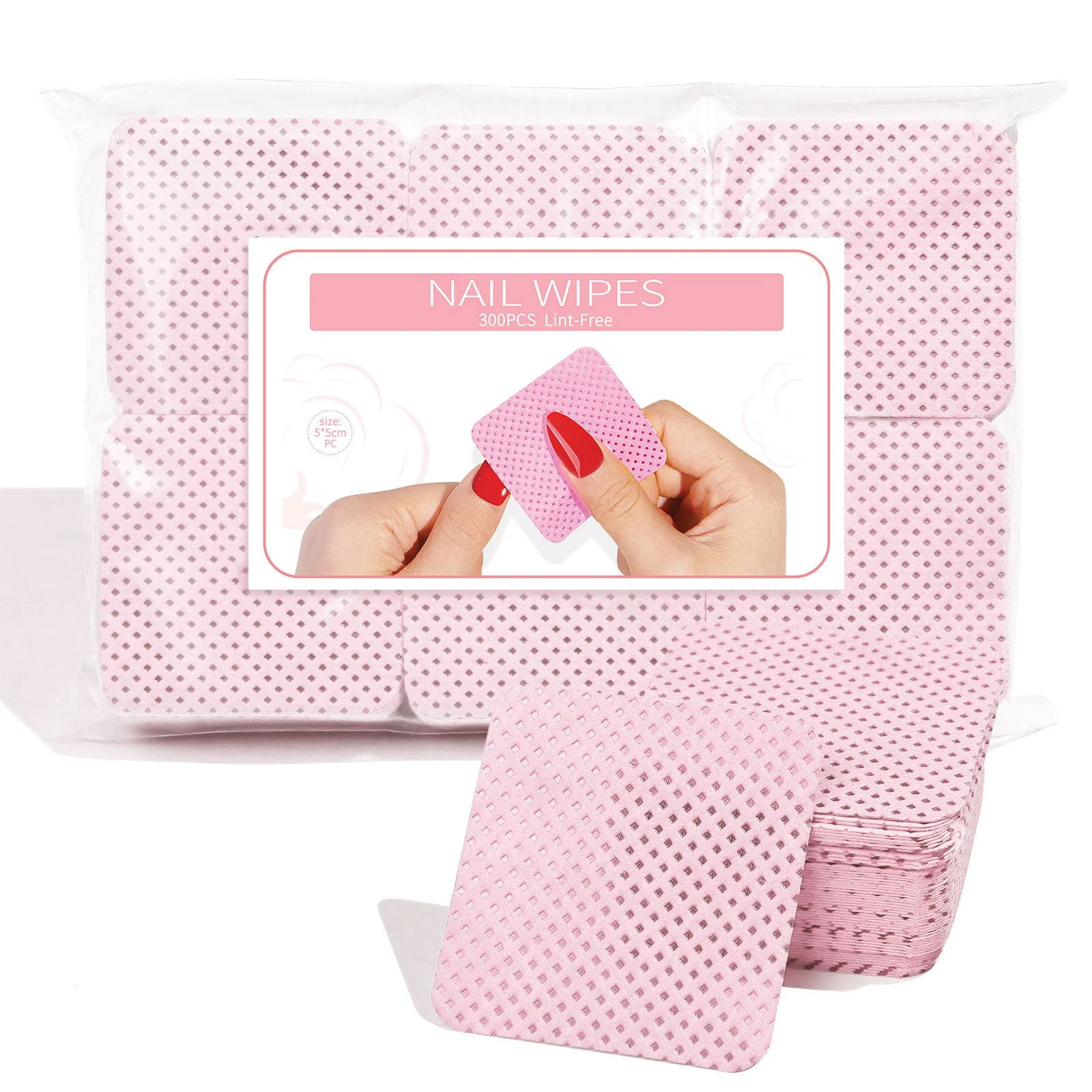 Lint Free Nail Wipes Nail Polish Remover Pads 300PCS Super Absorbent Nail Prep and Gel Polish Remover - Image 6