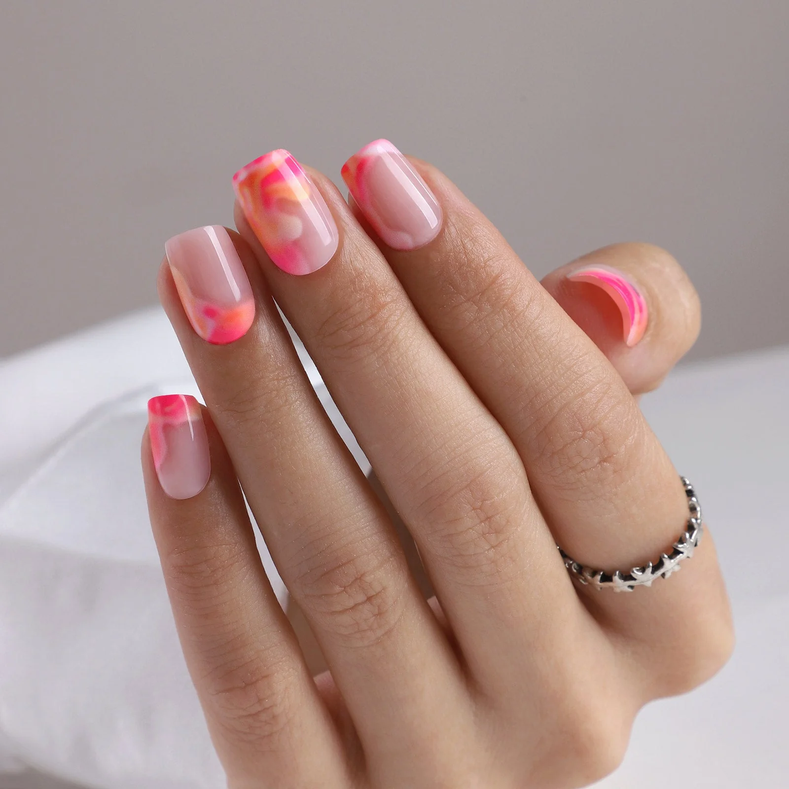 Sunset Blush Swirls - Image 2