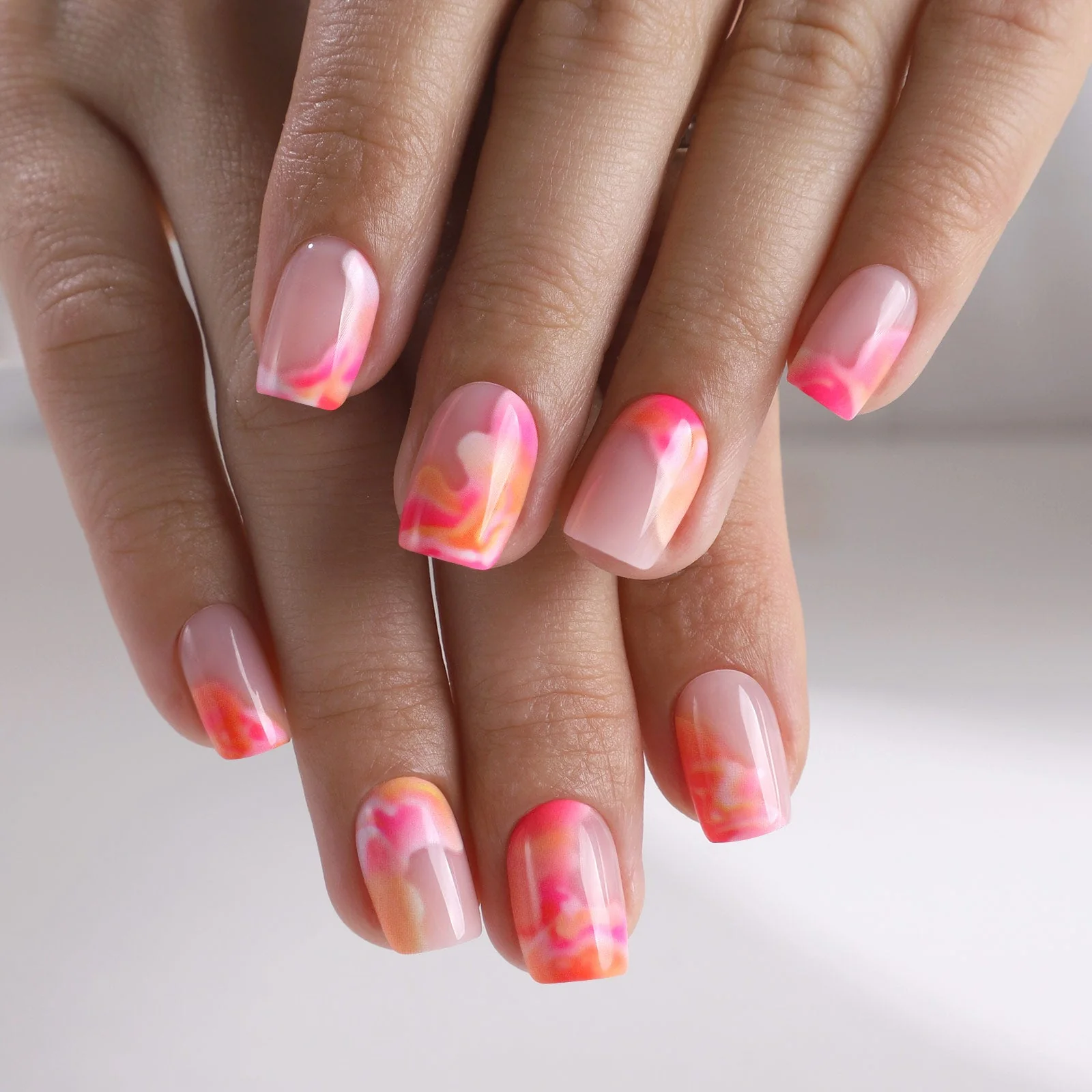 Sunset Blush Swirls - Image 3