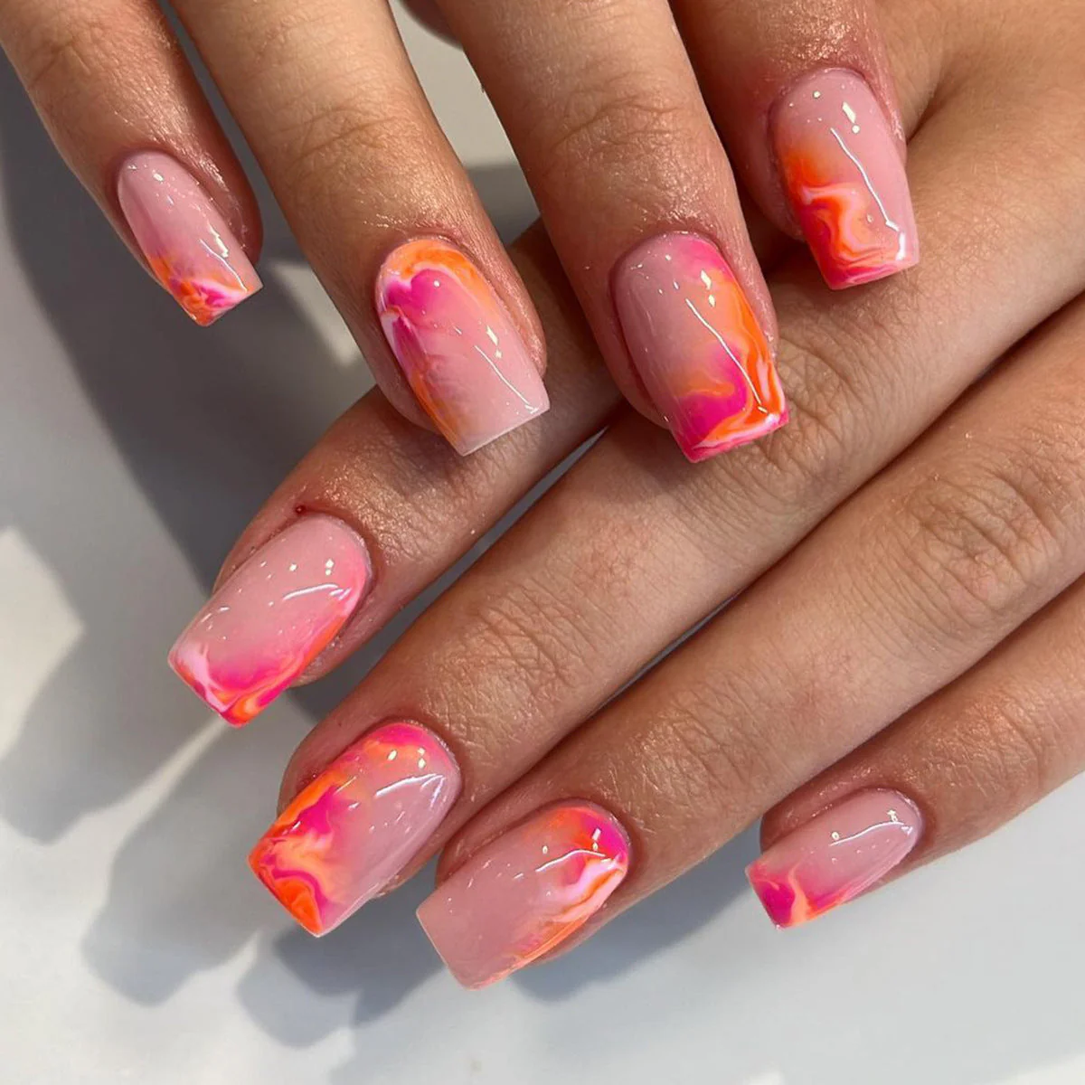 Sunset Blush Swirls - Image 4