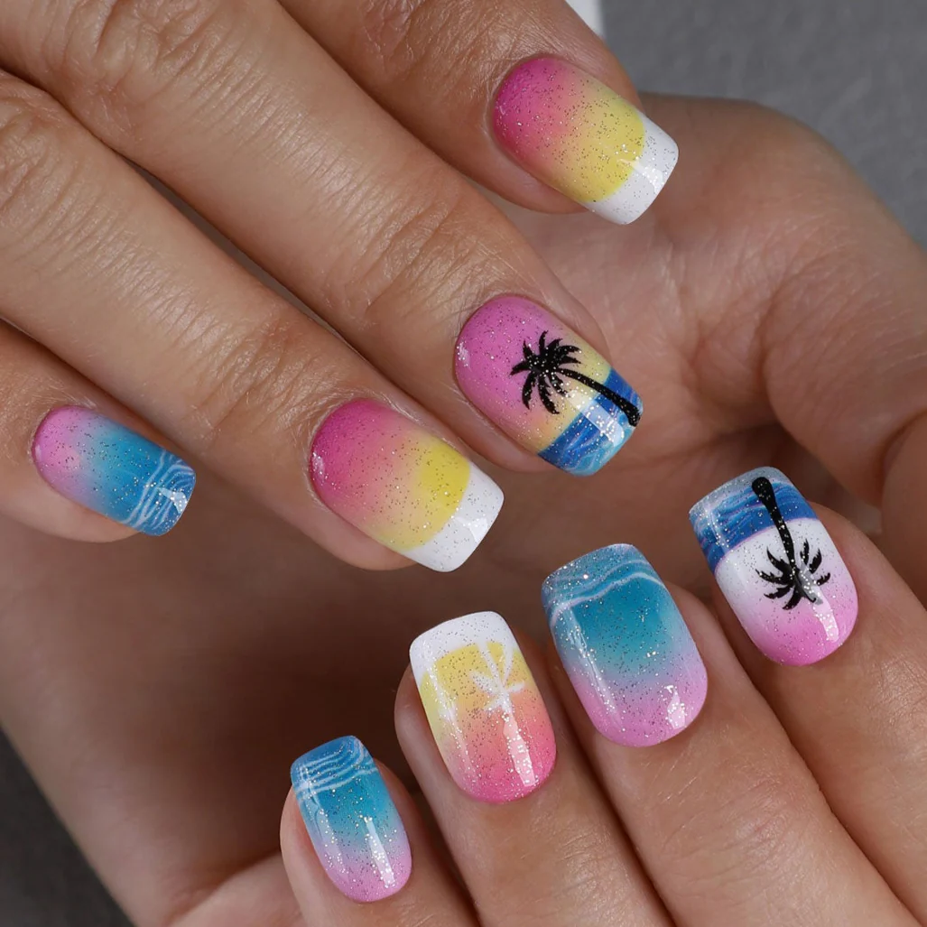 Sunset Palm Glow - Image 10