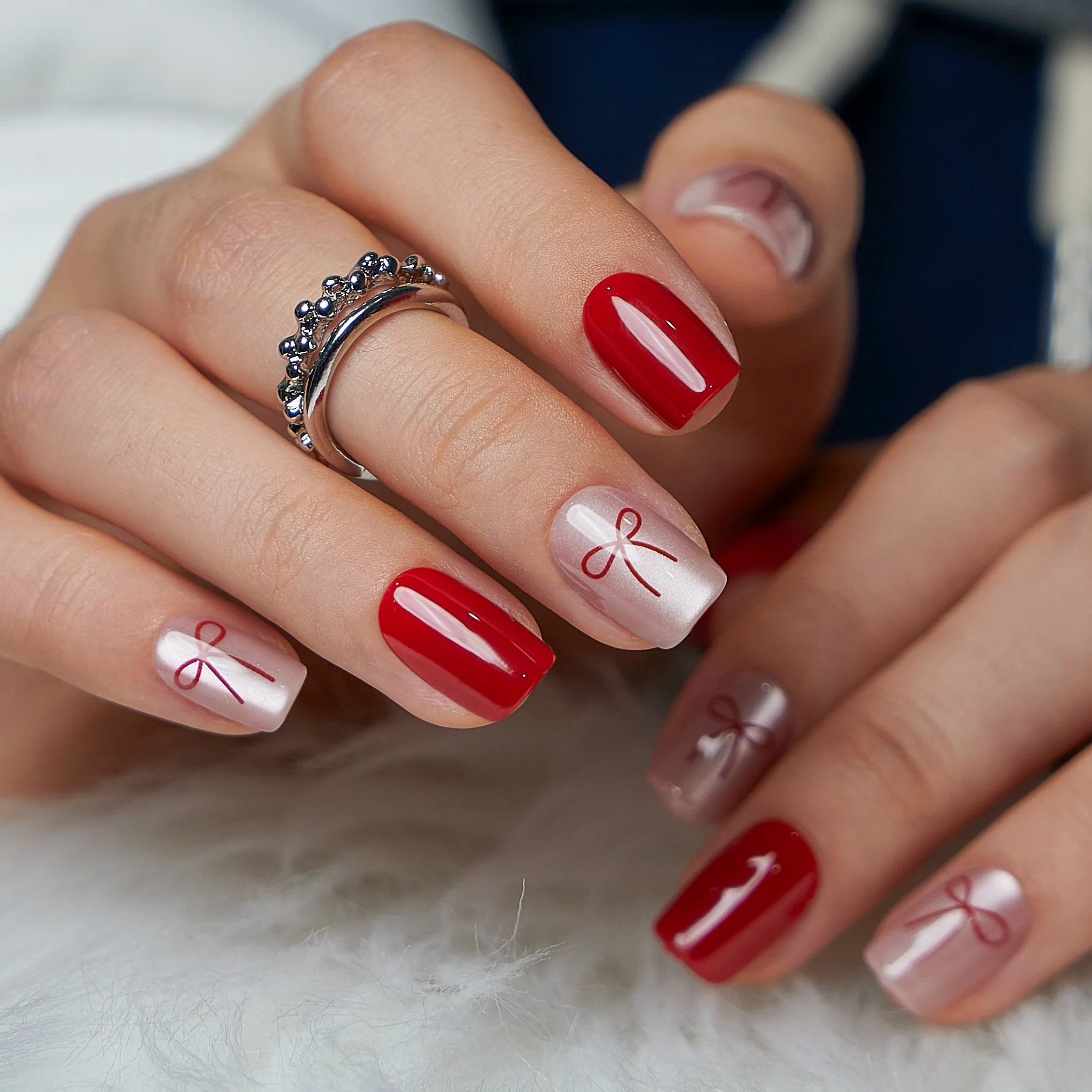 Ribbon Red Charm - Image 2