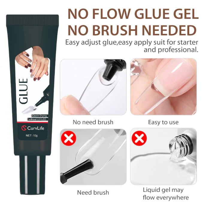 Semi solid glue New Upgrade Super Strong Quick drying with remover kit - Image 8