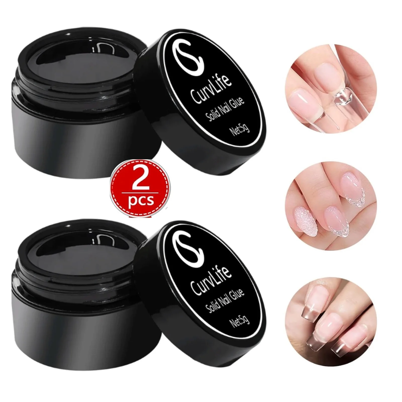 Solid Nail Gel Glue For Nail Tips and press on nail nail glue - Image 4